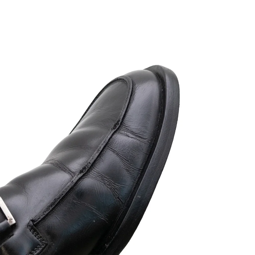 Vintage Gucci Horsebit Loafers Mens US 9 UK 8 EU 42 Black Leather Bit Loafers 8D